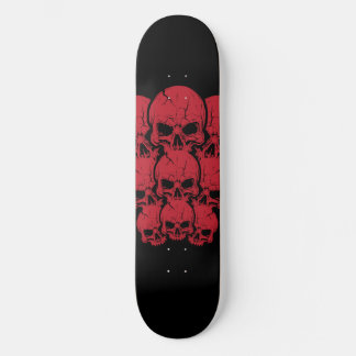 Red Skulls Skateboard