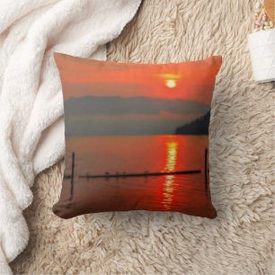 Red Sky At Morning Cushion