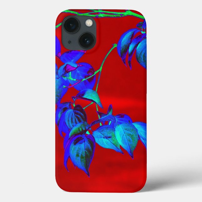 Red Sky Blue Leaves iPad Air case (Back)