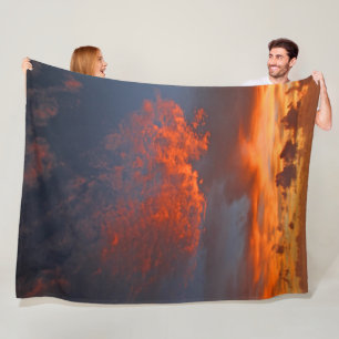 RED SKY FLEECE BLANKET
