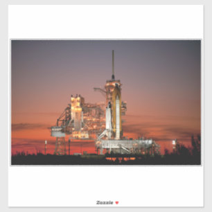 Red Sky for Space Shuttle Atlantis Launch