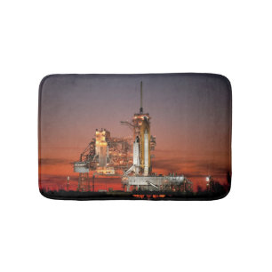 Red Sky for Space Shuttle Atlantis Launch Bath Mat