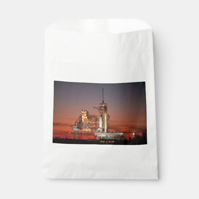 Red Sky for Space Shuttle Atlantis Launch Favour Bag (Front)