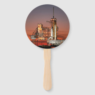 Red Sky for Space Shuttle Atlantis Launch Hand Fan