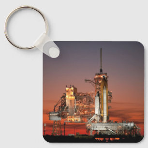 Red Sky for Space Shuttle Atlantis Launch Key Ring
