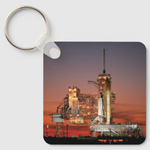 Red Sky for Space Shuttle Atlantis Launch Key Ring