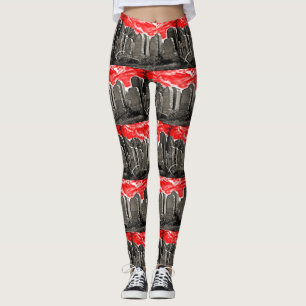 Red Sky Graveyard Leggings
