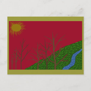 Red Sky Postcard