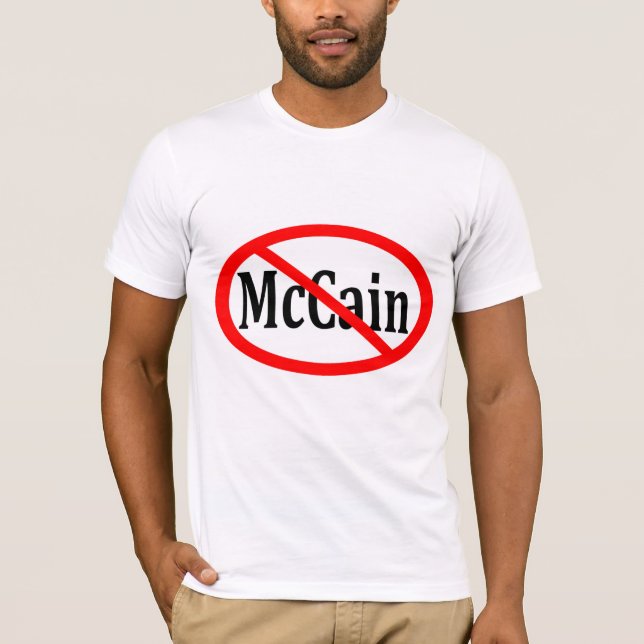 Red Slash Through McCain Shirt (Front)