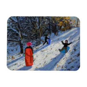 Red sledge Allestree Park Derby. 2014 Magnet