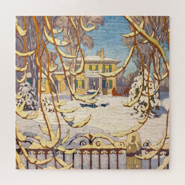 Red Sleigh House, Winter | Lawren Harris | Jigsaw Puzzle (Horizontal)