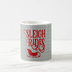 Red Sleigh Rides Holiday Coffee Mug