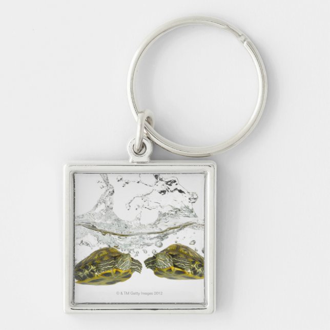 Red slider turtles key ring (Front)