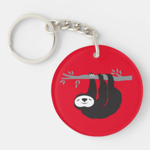 Red Sloth Keychain
