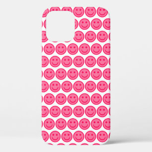 Red Smiley Face iPhone 12 Case