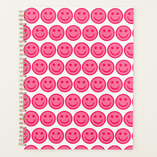 Red Smiley Face Planner