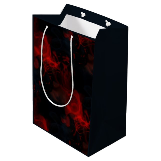 red smoke  medium gift bag (Back Angled)