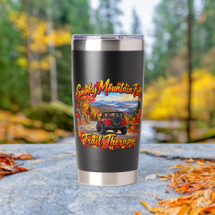 Red_Smoky Mountain Fall Trail Therapy Insulated Tumbler