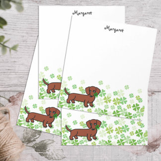 Red Smooth Dachshund 2 Notepad