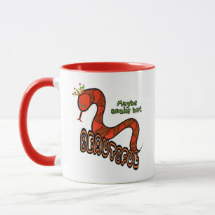Red snake mug