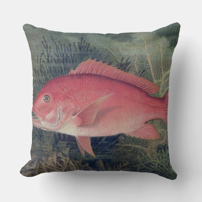 Red Snapper, from 'Game Fishes of the United State Cushion (Front)