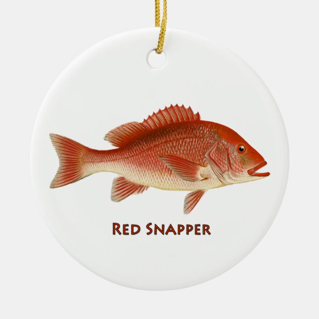 Red Snapper Ornament (Front)