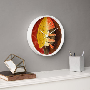 Red Snapper Wall Clock
