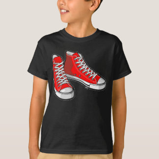 Red sneakers