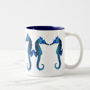 Red Snout Seahorses Mug