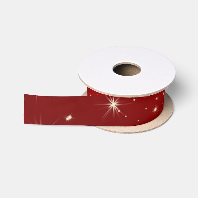 Red Snow Satin Ribbon (Spool)