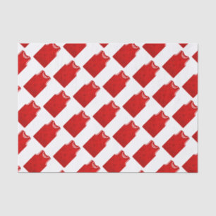 Red Snowflake Basketball Jersey Tissue Paper