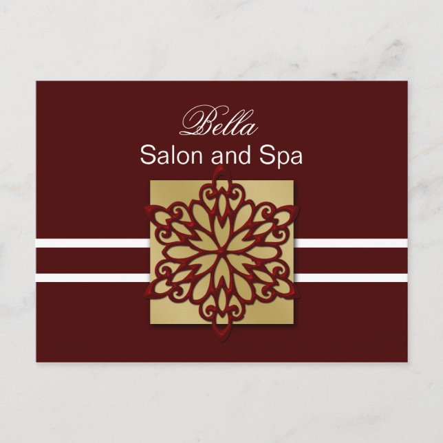 red snowflake business ThankYou Cards (Front)