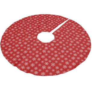Red Snowflake Tree Skirt