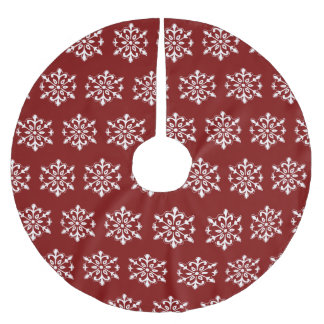 Red Snowflake Tree Skirt