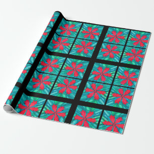 Red Snowflake Wrapping Paper