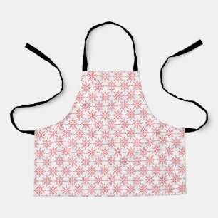 Red snowflakes apron