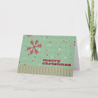 Red Snowflakes Greeting Card