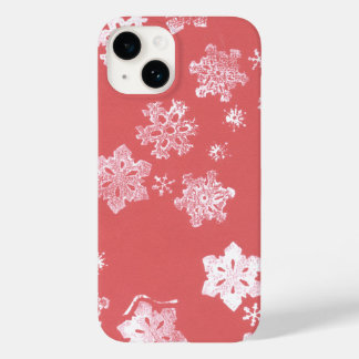 Red Snowflakes iPhone 14 Barley There Case