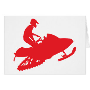 Red-Snowmobiler