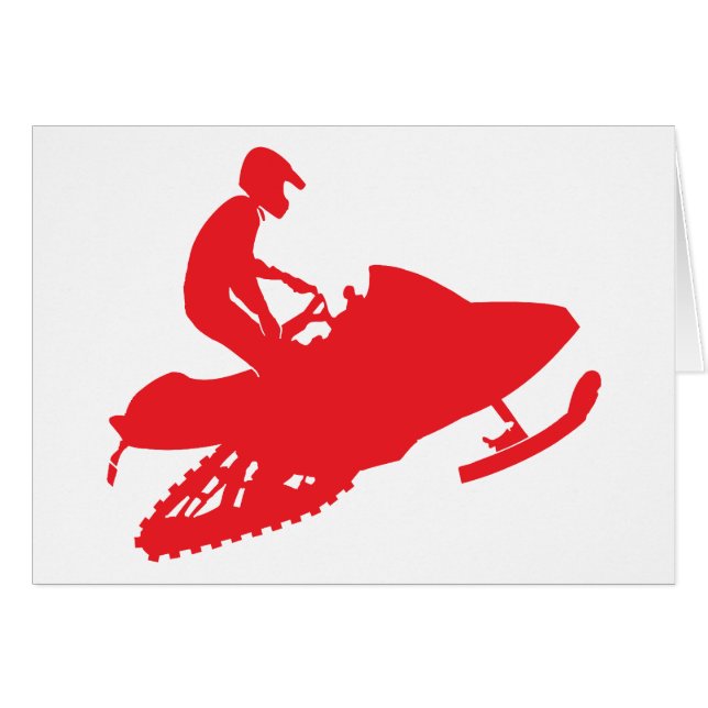 Red-Snowmobiler (Front Horizontal)