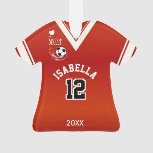 Red Soccer Shirt Ornament