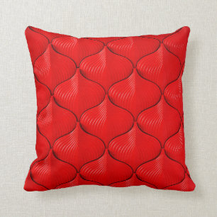 Red sofa leather texture cushion