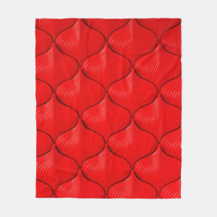Red sofa leather texture fleece blanket