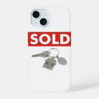 Red Sold Sign Real Estate Agents Home Keys iPhone