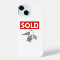 Red Sold Sign Real Estate Agents Home Keys iPhone