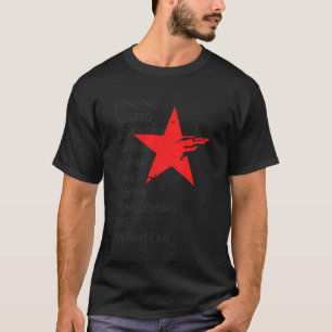 Red Soldier Trigger Words Winter Star Hero T-Shirt