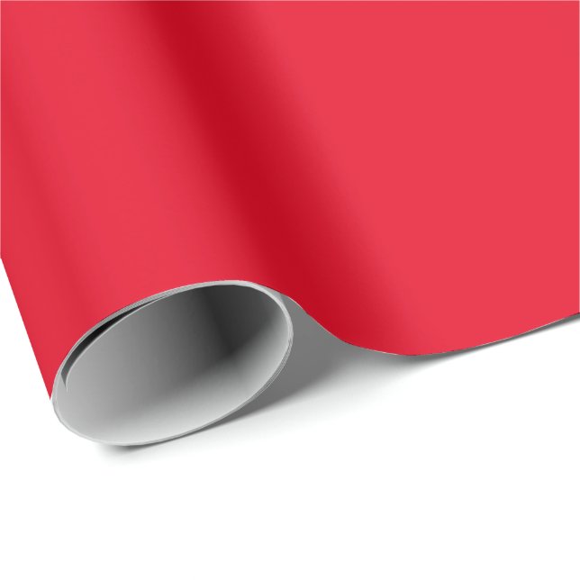 Red Solid Color Wrapping Paper (Roll Corner)