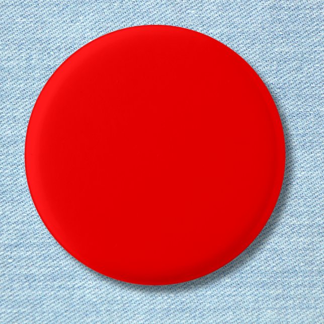 Red Solid Colour | Classic | Elegant | Trendy  3 Cm Round Badge (Creator Uploaded)