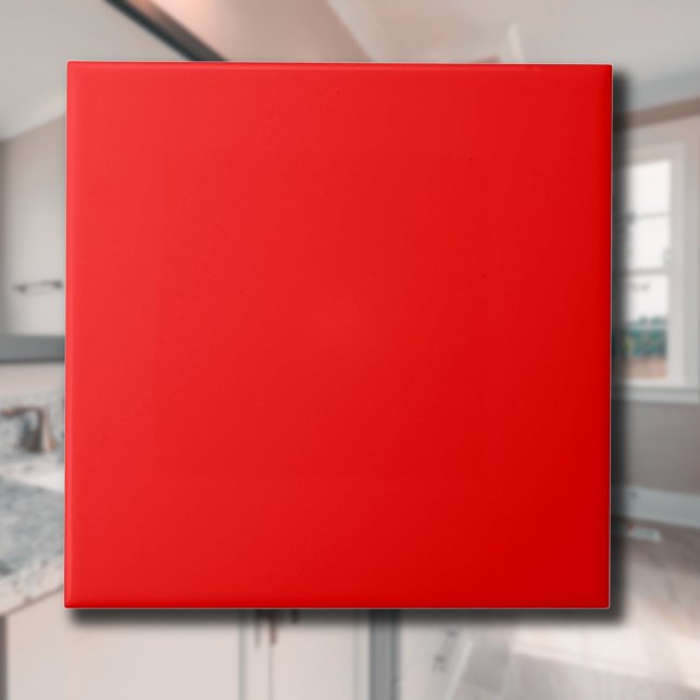 Red Solid Colour | Classic | Elegant | Trendy  Ceramic Tile (Creator Uploaded)
