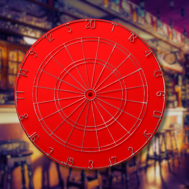 Red Solid Colour | Classic | Elegant | Trendy  Dartboard (Creator Uploaded)